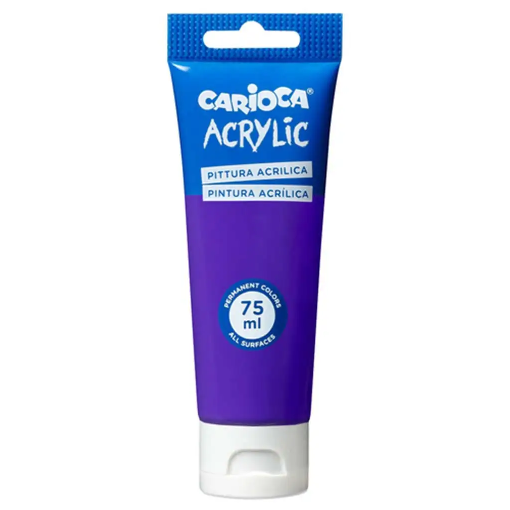 Акрилна боя 75ml в лилав цвят - Carioca изображение 1