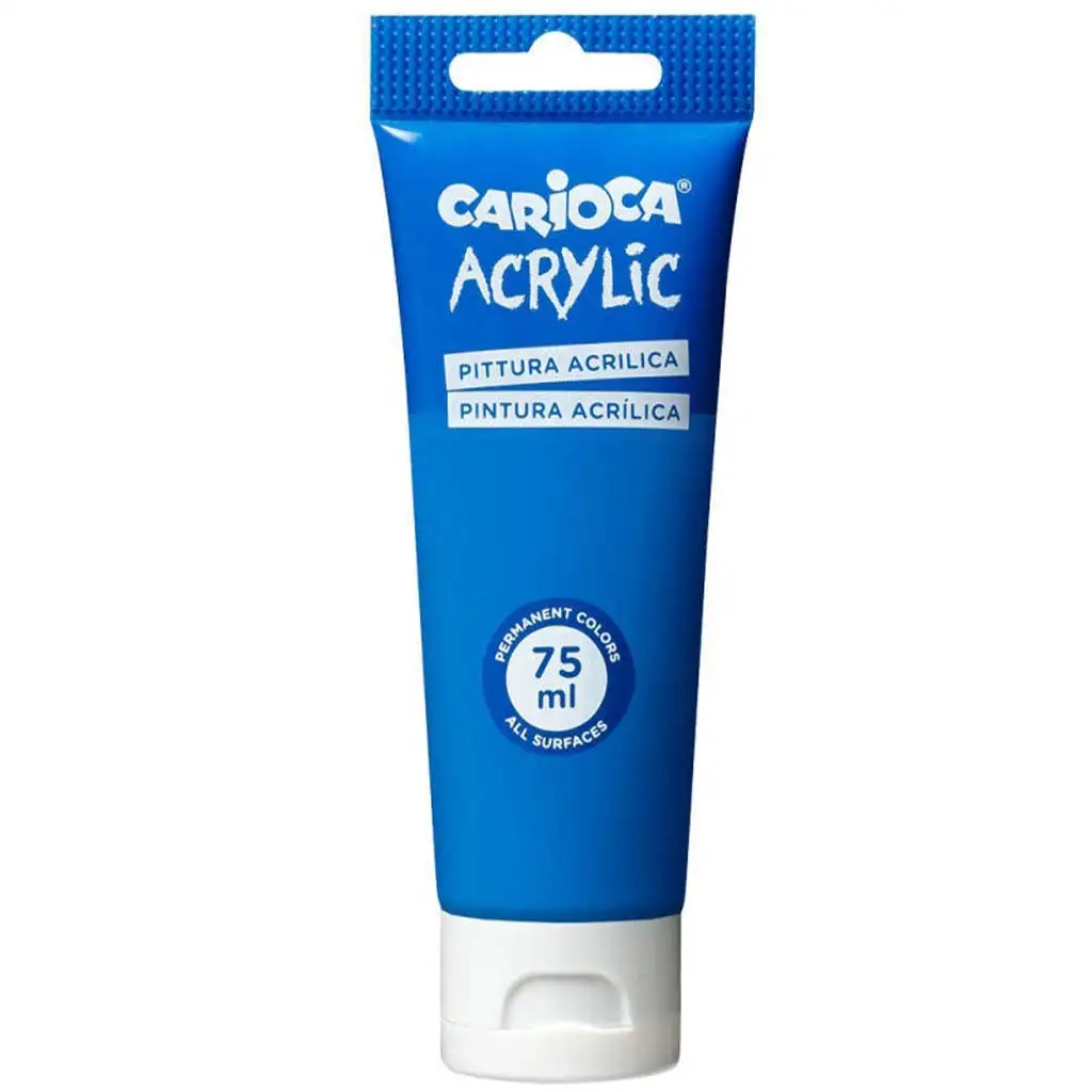 Акрилна боя 75ml в син цвят - Carioca изображение 1