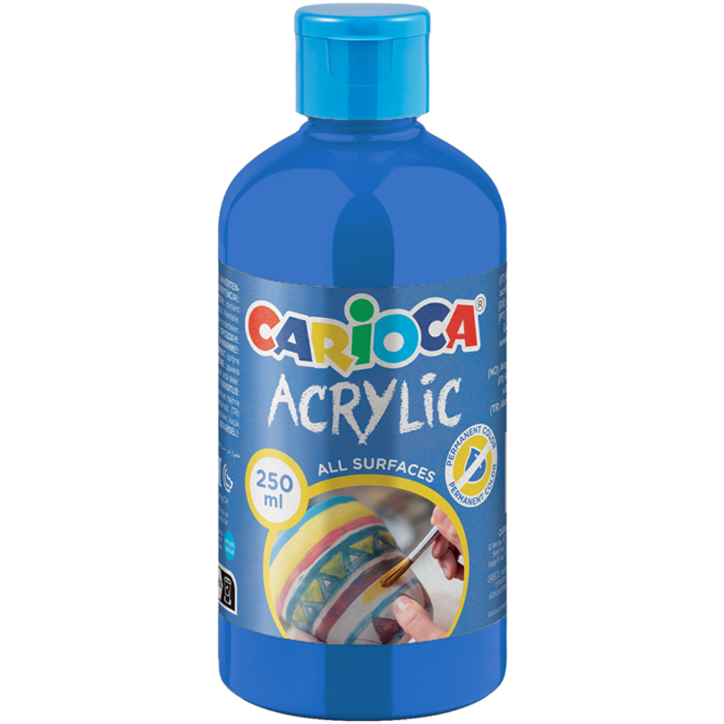 Акрилна боя в син цвят 250ml - Carioca изображение 1