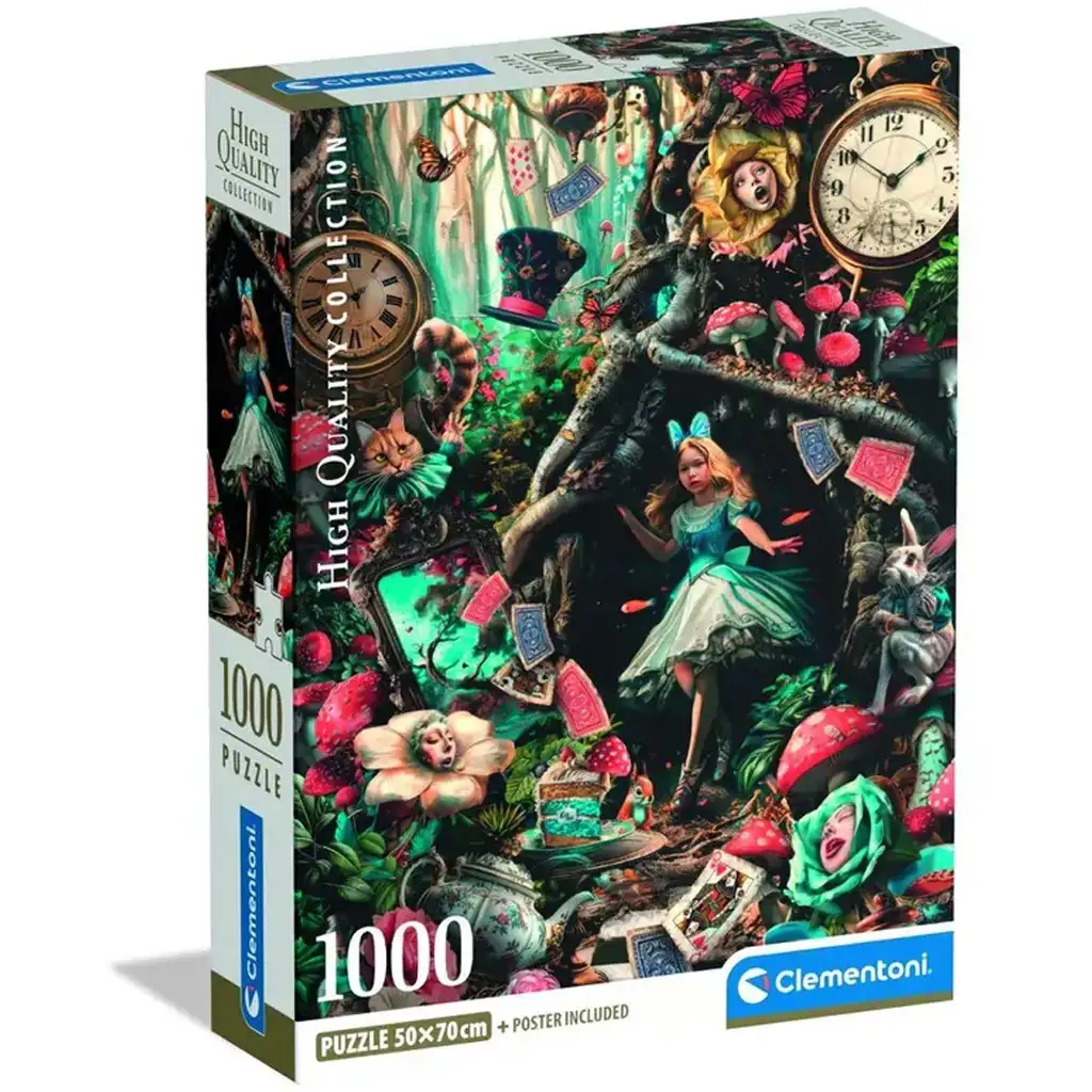 Алиса в страната на чудесата HQC 1000 части пъзел - Clementoni изображение 1