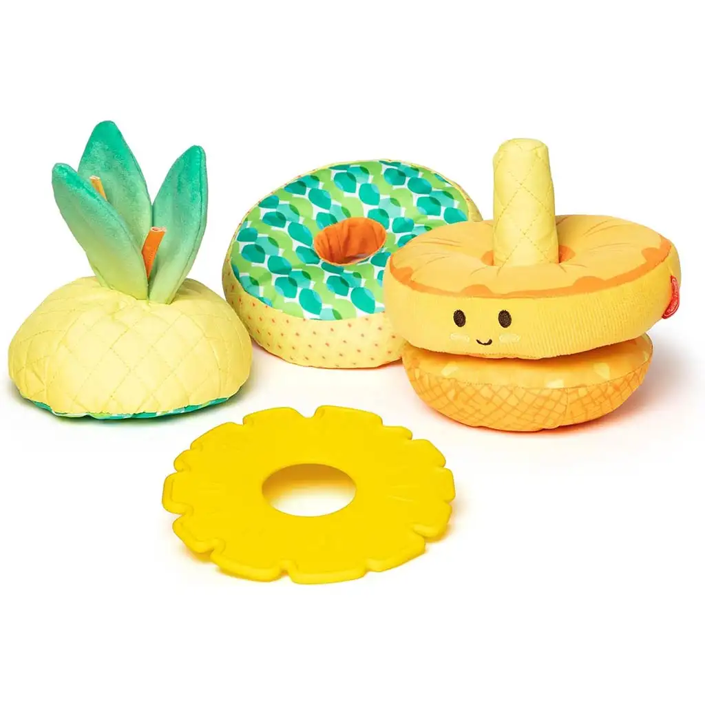 Ананасова строителна кула за бебета - Melissa & Doug изображение 2
