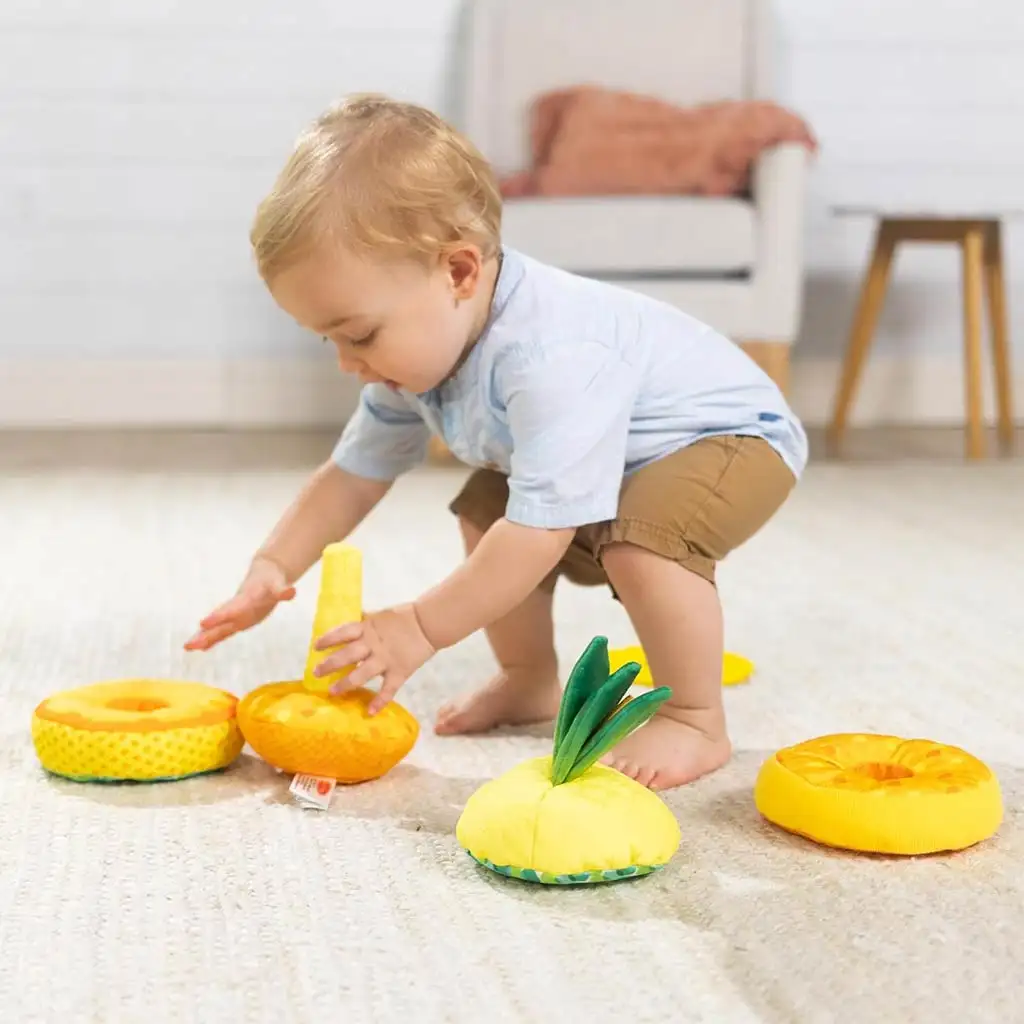 Ананасова строителна кула за бебета - Melissa & Doug изображение 3