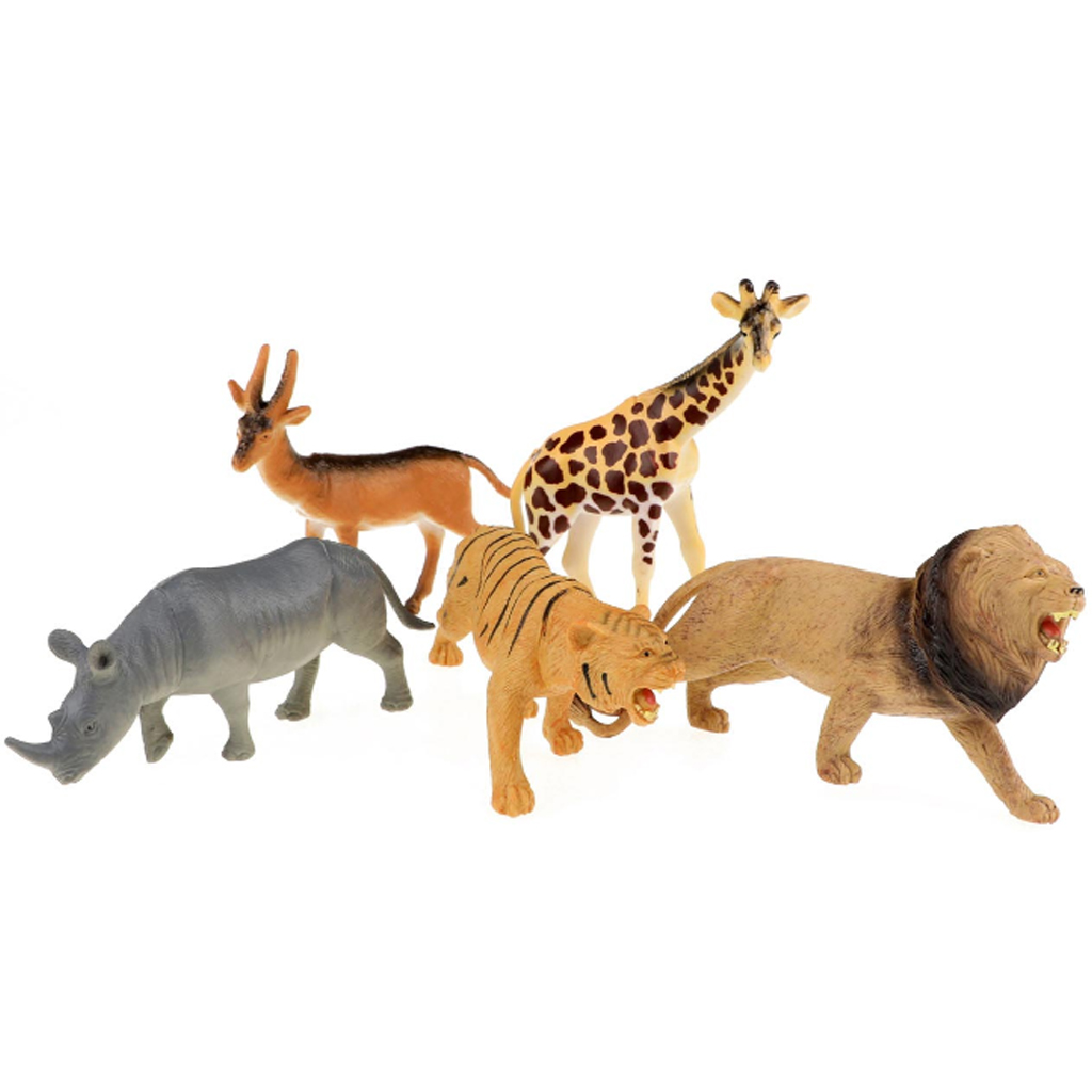 Animal World Диви животни 6бр. фигура комплект изображение 2