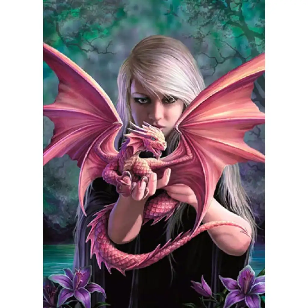 Anne Stokes: Dragonkin 1000 части пъзел - Clementoni изображение 2