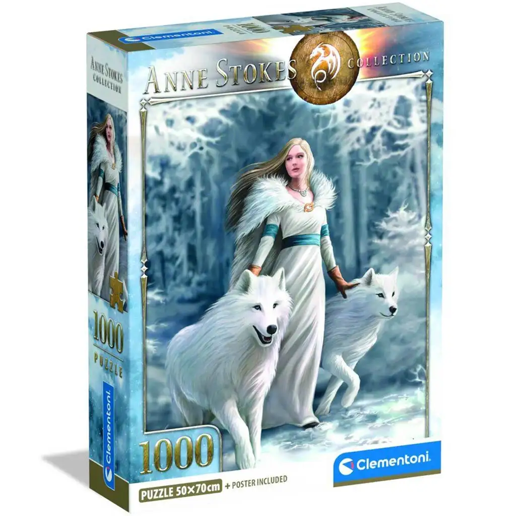 Anne Stokes – Пазл с 1000 части на Стражите на зимата - Clementoni изображение 1
