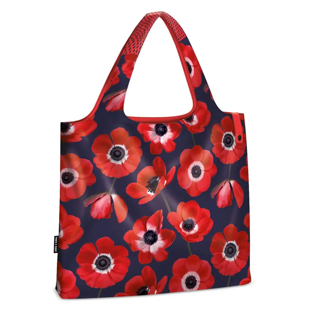Ars Una: Anemones Dark пазарска чанта 22L изображение 1