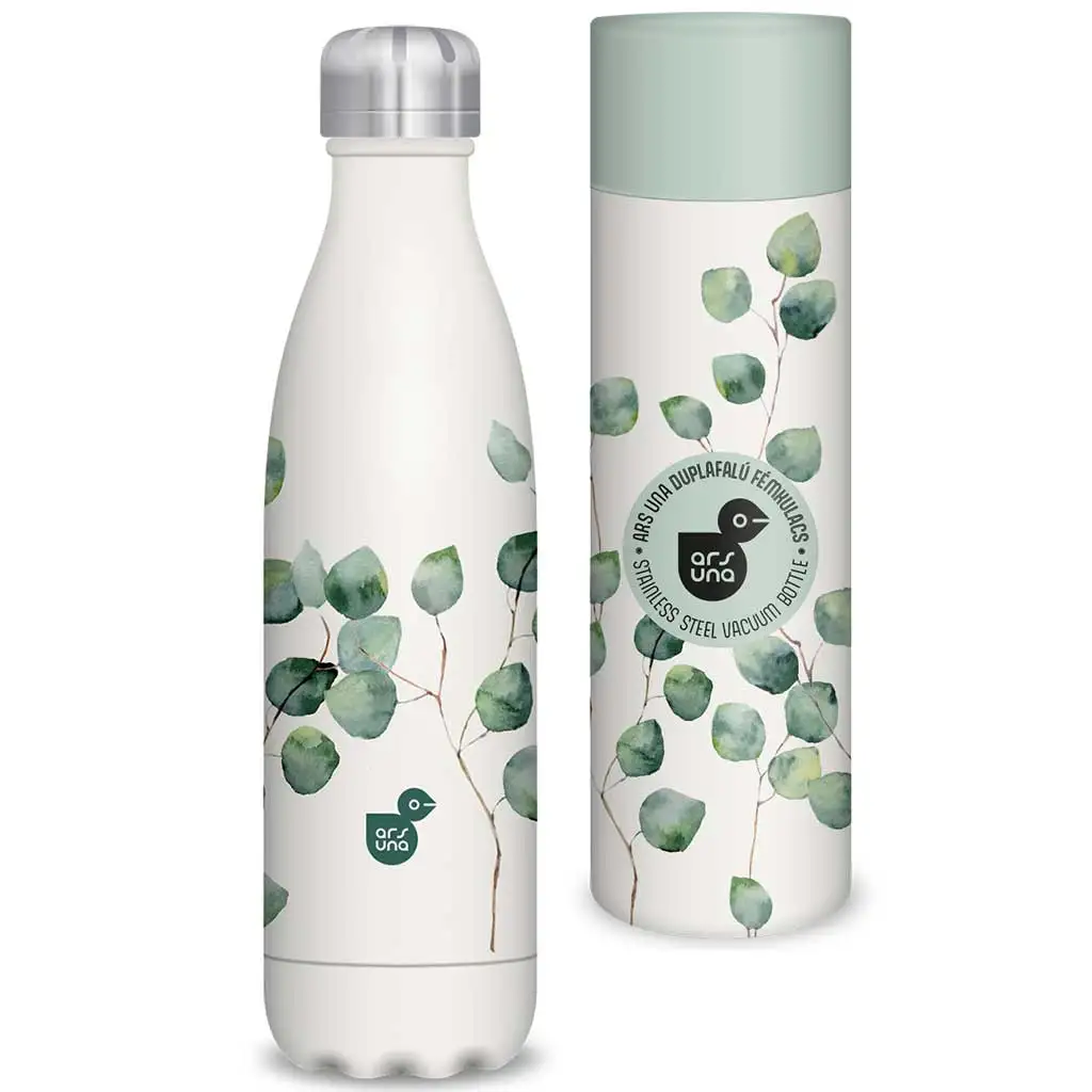 Ars Una: Ботанически лист двустенна метална бутилка в подаръчна кутия 500ml изображение 1