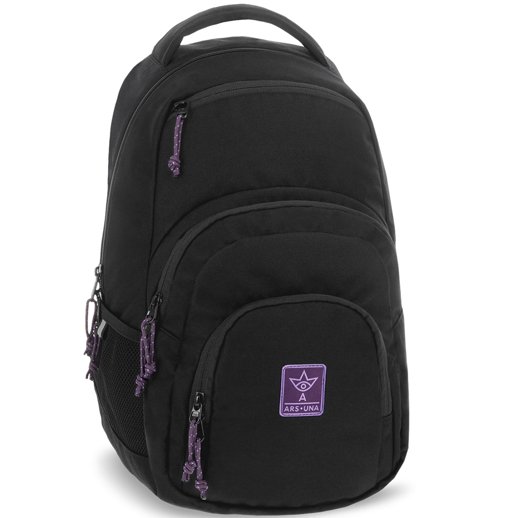 Ars Una: Черно-виолетова Cordura раница AU-2 32x46x22cm изображение 1
