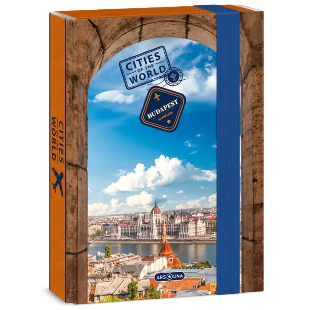 Ars Una: Cities - Budapest A5 кутия за тетрадки с дебелина на корицата 4 см изображение 1