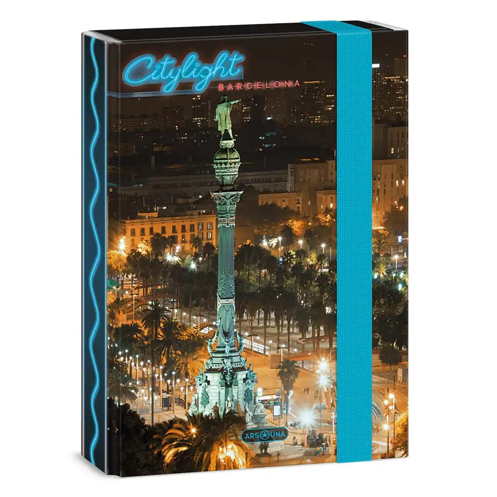 Ars Una: City Light Barcelona A/5 тетрадка кутия изображение 1