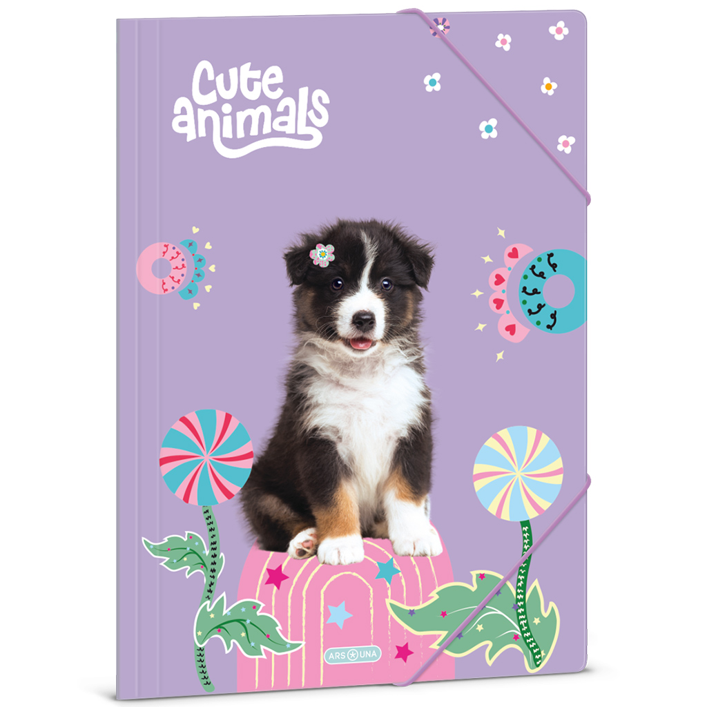 Ars Una: Cute animals - Австралийско кученце с гумен калъф A/4 размер изображение 1