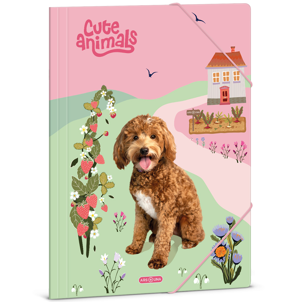 Ars Una: Cute animals Doggie кучешка гумена папка A/4 изображение 1