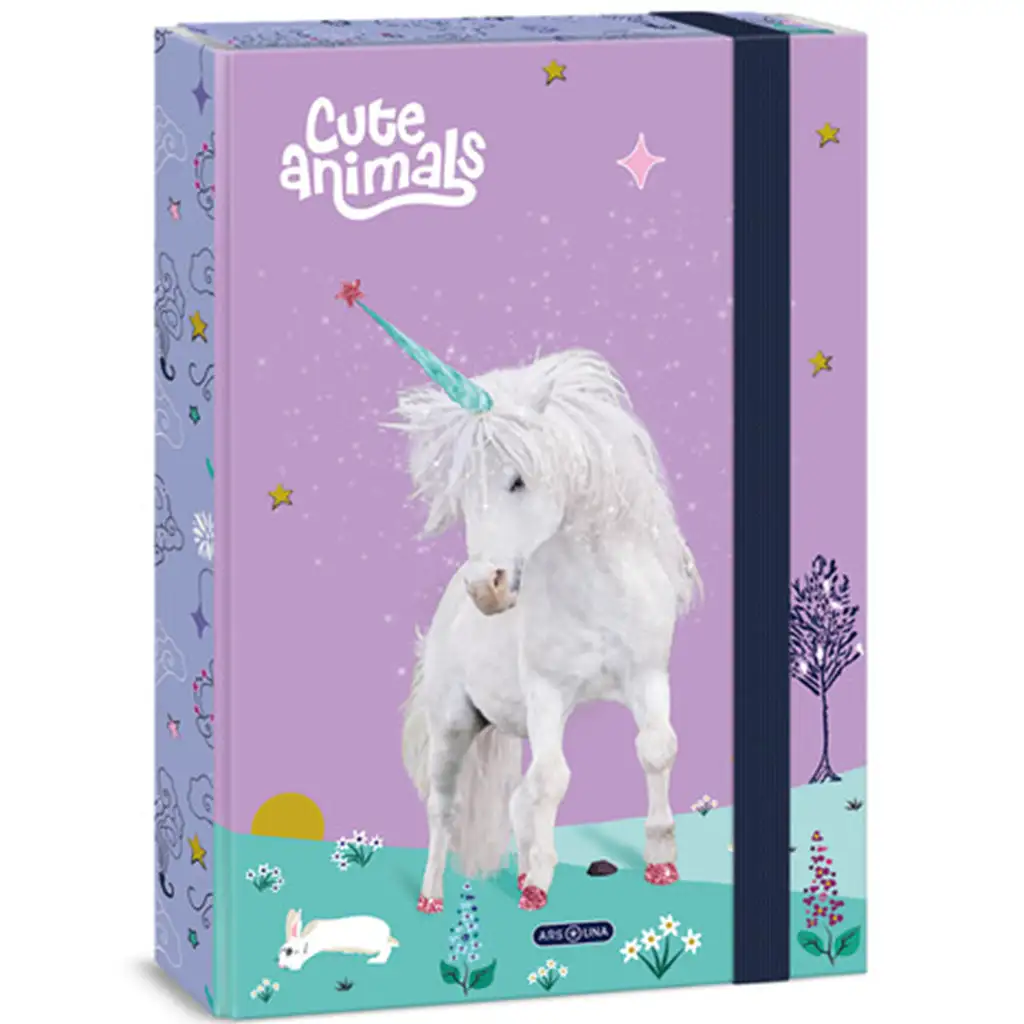 Ars Una Cute Animals-еднорог гумена папка A/4 изображение 1