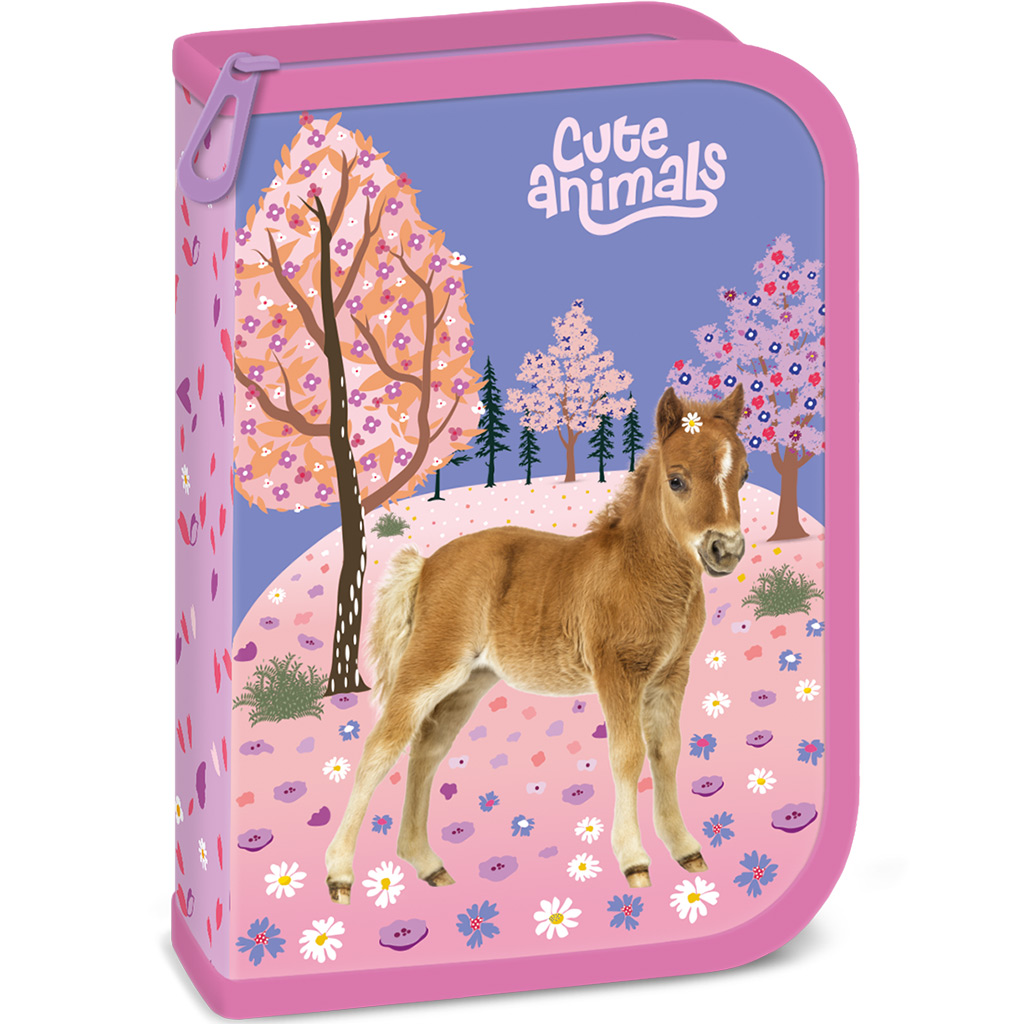 Ars Una: Cute Animals конна разтегателна пълнена несесер 13x19x4cm изображение 1