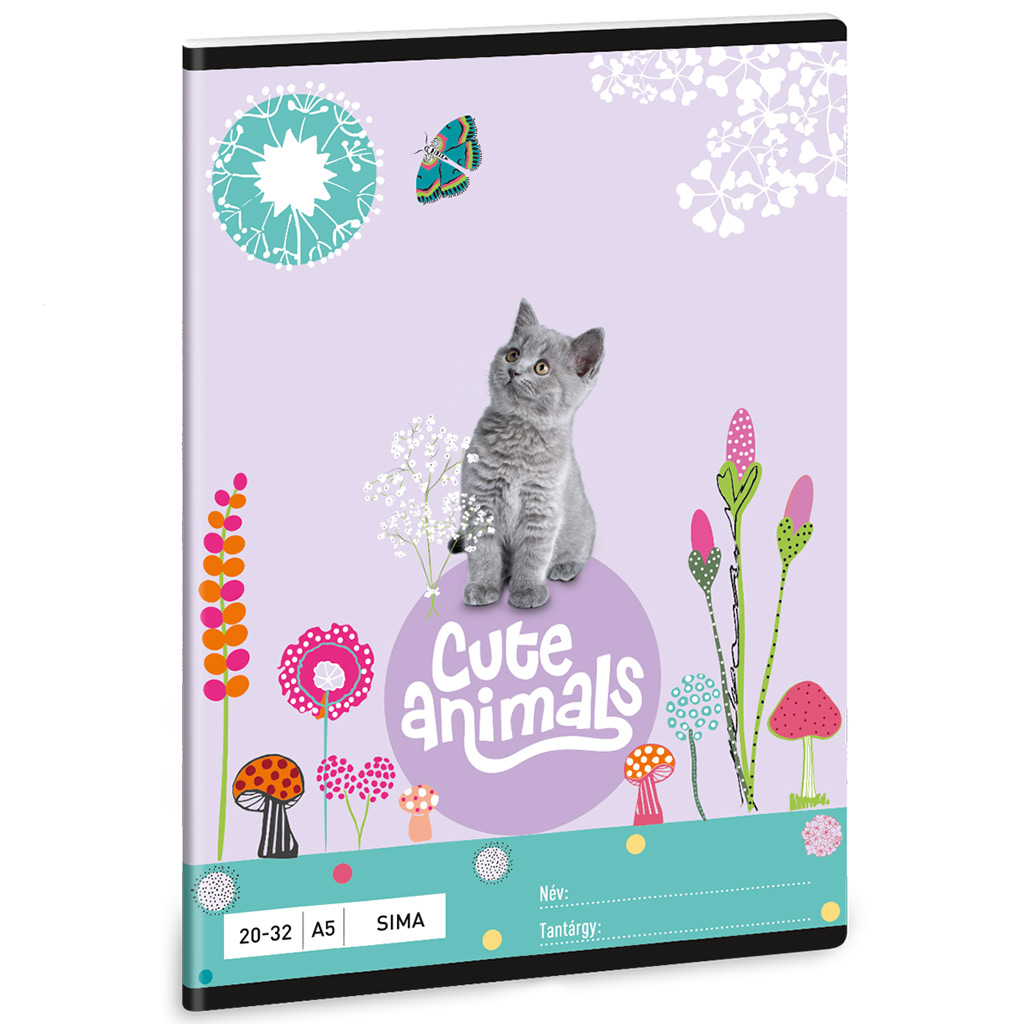 Ars Una: Cute Animals - Котенце симпатично тетрадка A/5 изображение 1