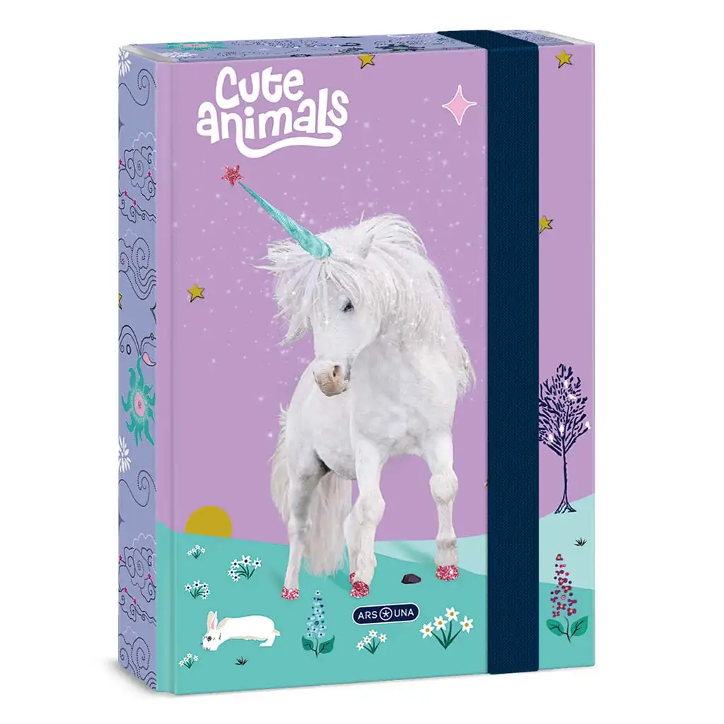 Ars Una: Cute Animals Unicorn A/5 кутия за тетрадки изображение 1