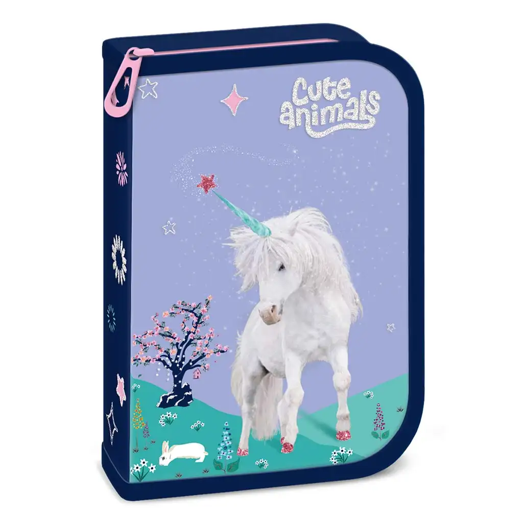 Ars Una: Cute Animals Unicorn пълнена несесер 12,8x19,3x3,6cm изображение 1