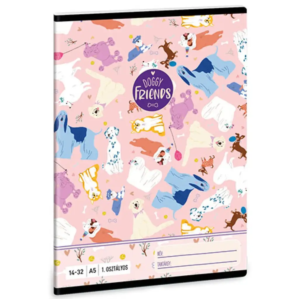 Ars Una: Doggy Friends тетрадка за 1 клас A/5 14-32 изображение 1