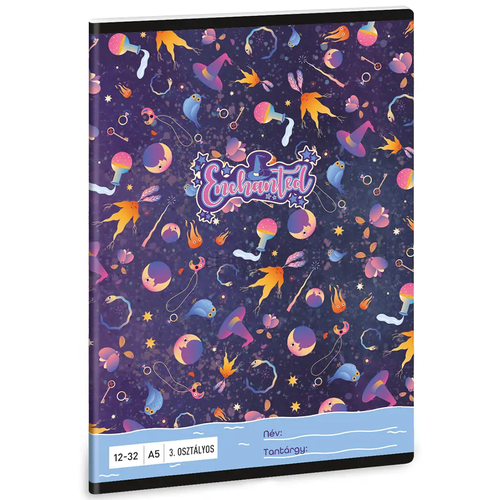Ars Una: Enchanted вещица с шарки 3-ти клас линиран тетрадка A/5 изображение 1