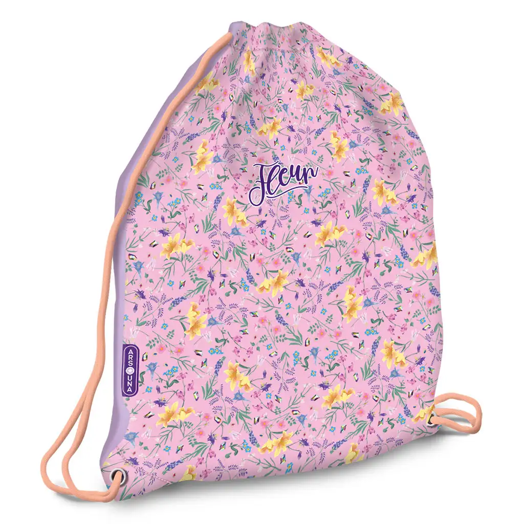 Ars Una: Fleur цветен спортен сак, спортна чанта 32x42см изображение 1