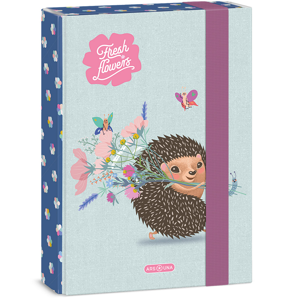 Ars Una: Fresh flowers таралеж с цветя тетрадка A/5 изображение 1
