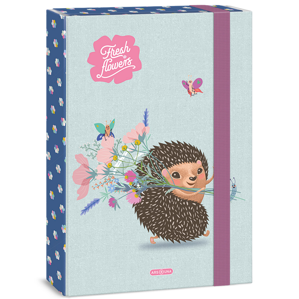 Ars Una: Fresh flowers таралеж шарен тетрадник A/4 изображение 1