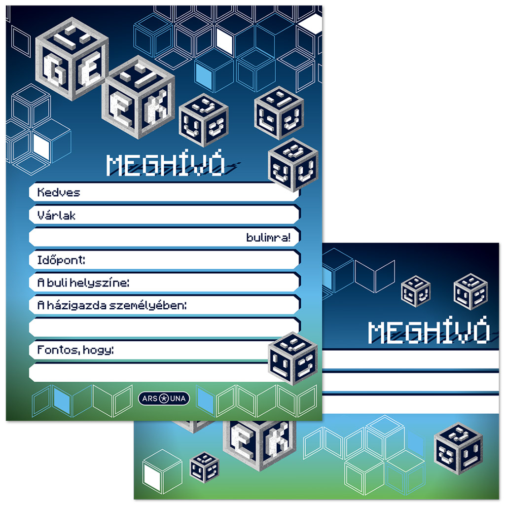 Ars Una: Geek комплект от 10 покани с пликове изображение 1