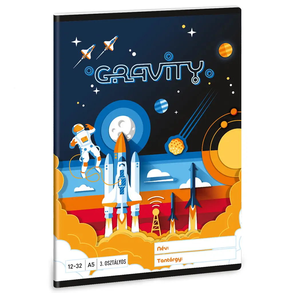 Ars Una: Gravity космонавт 3-ти клас линиран тетрадка A/5 изображение 1