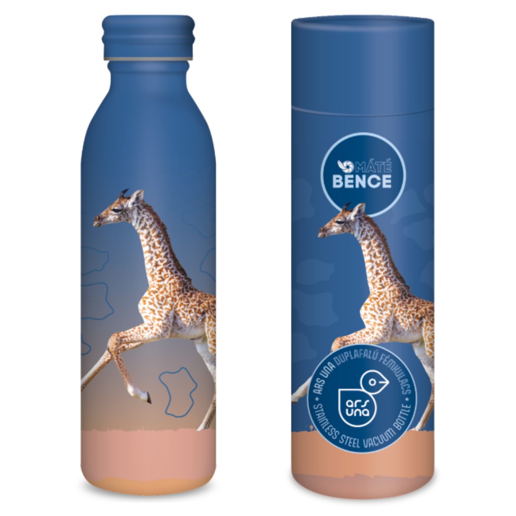 Ars Una Icons of the wild - Двоен метален термос 600ml с жирафи изображение 1