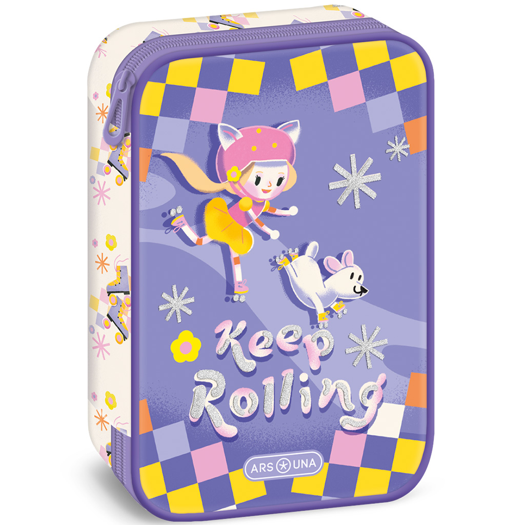 Ars Una: Keep Rolling многоетажен несесер 15,5x22,5x4,5cm изображение 1