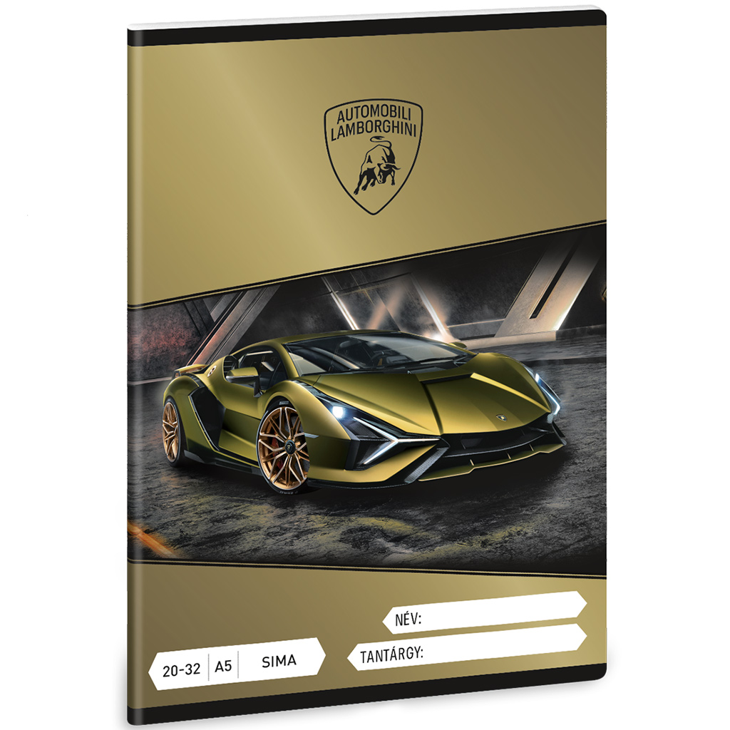 Ars Una: Lamborghini Revuelto гладък тетрадка A/5 20-32 изображение 1