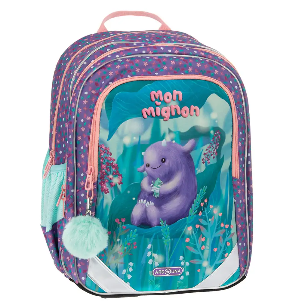 Ars Una: Mon Mignon ergo-fit закръглен ранец, раница 34x40x21cm изображение 1