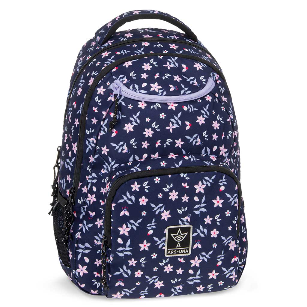 Ars Una: Navy bloom AU-6 ученическа чанта, раница 34x45x26cm изображение 1