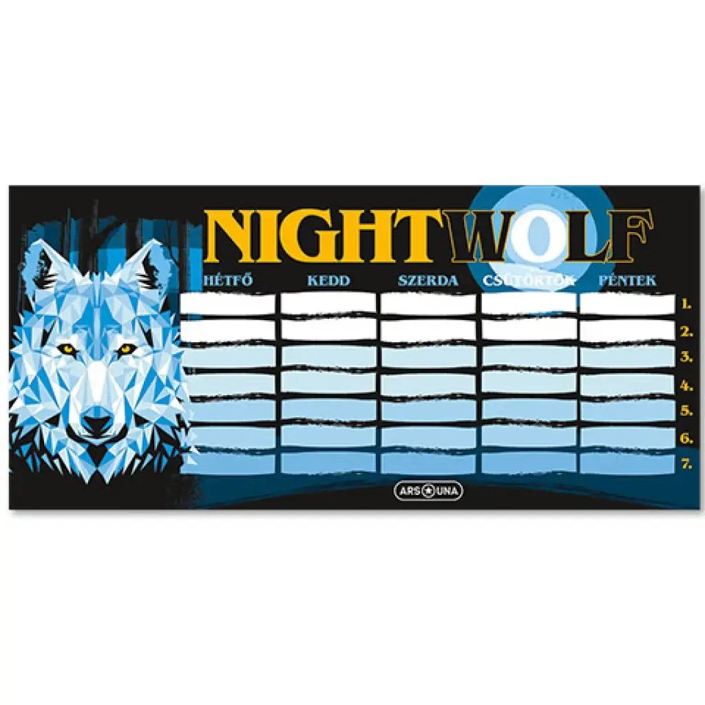 Ars Una: Nightwolf едностранен, двустранен учебен график изображение 1