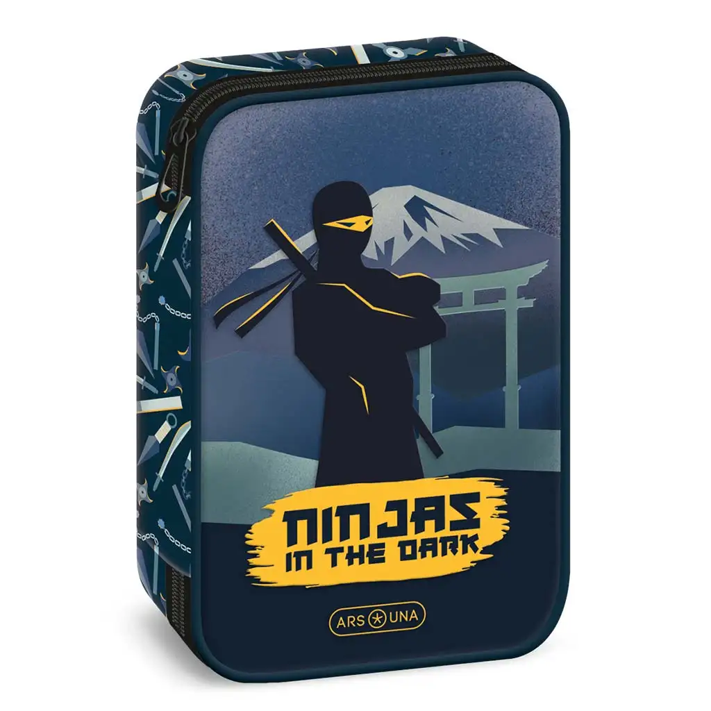 Ars Una: Нинджа в тъ darkness многостепенен несесер 15,5x22,5x4,5cm изображение 1