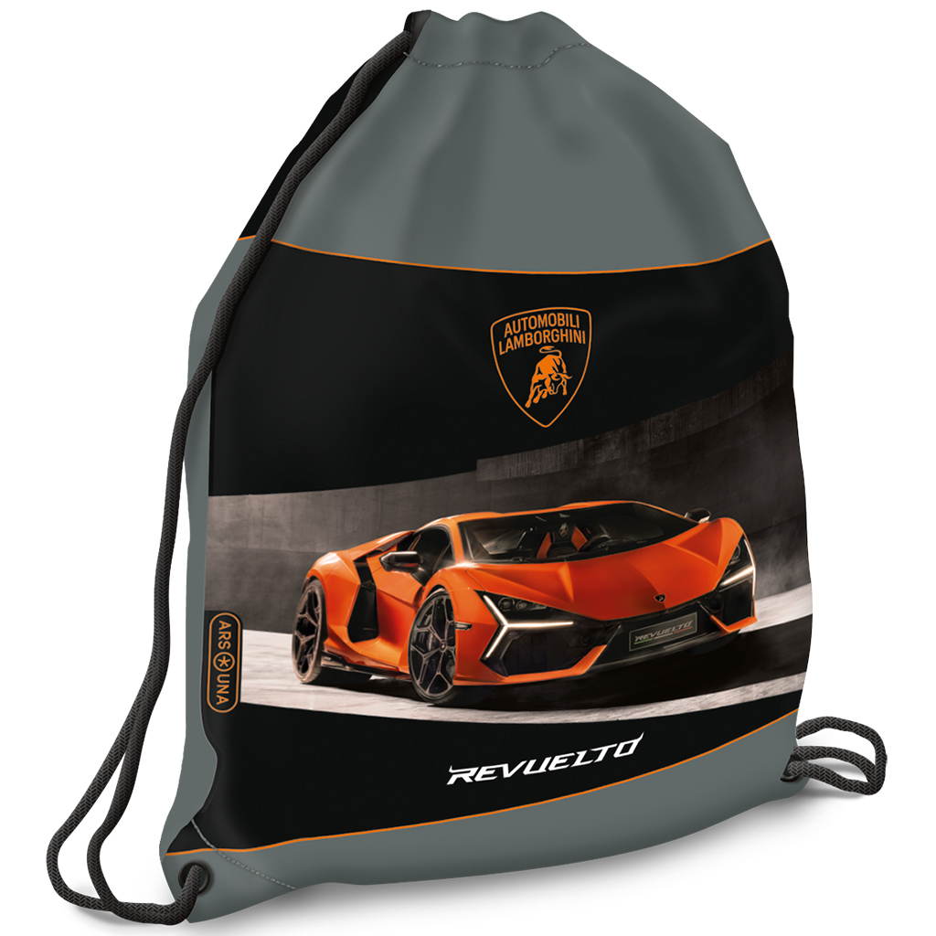 Ars Una: Оранжев Lamborghini раница, спортна чанта 32x42cm изображение 1