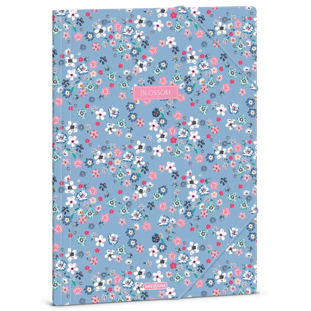 Ars Una: Pearl Blossom Blue цветен гумен папка A/4 изображение 1