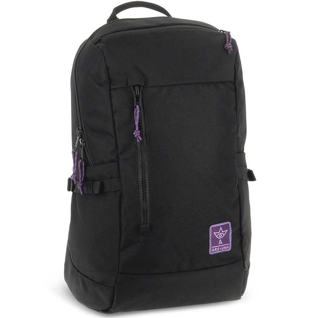 Ars Una: Раница за момичета Черно-Лилава Cordura AU-17 32x47x18cm изображение 1