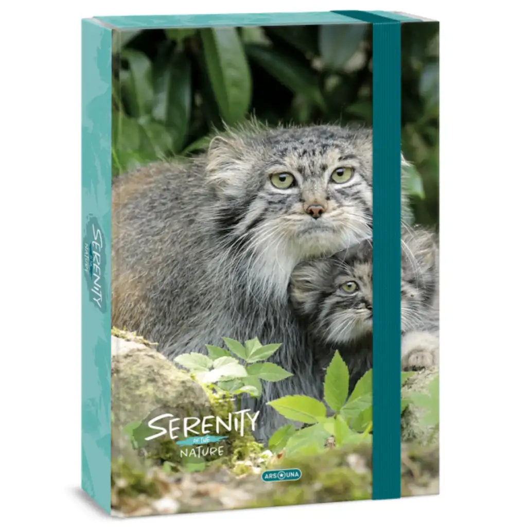 Ars Una: Serenity Manul A4 кутия за тетрадки с дебелина на корицата 4 см изображение 1