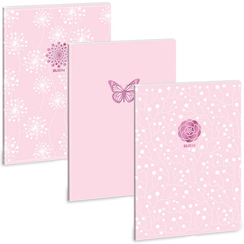 Ars Una: Soft Touch Pink Spring допълнителен капак квадратен тетрад A/4 изображение 1