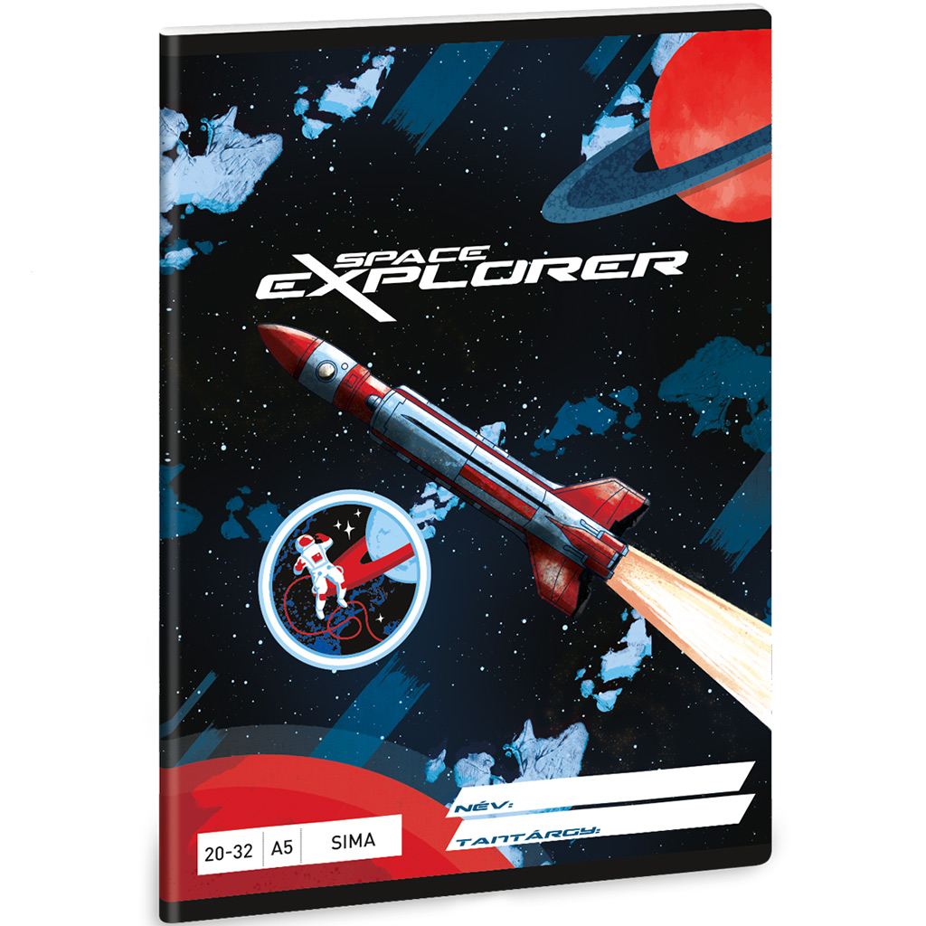 Ars Una: Space Explorer гладък тетрадка A/5 20-32 изображение 1