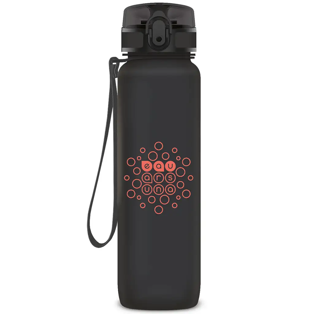 Ars Una: Тъмен сив BPA-безопасен мотивационен бутилка 1000ml изображение 1