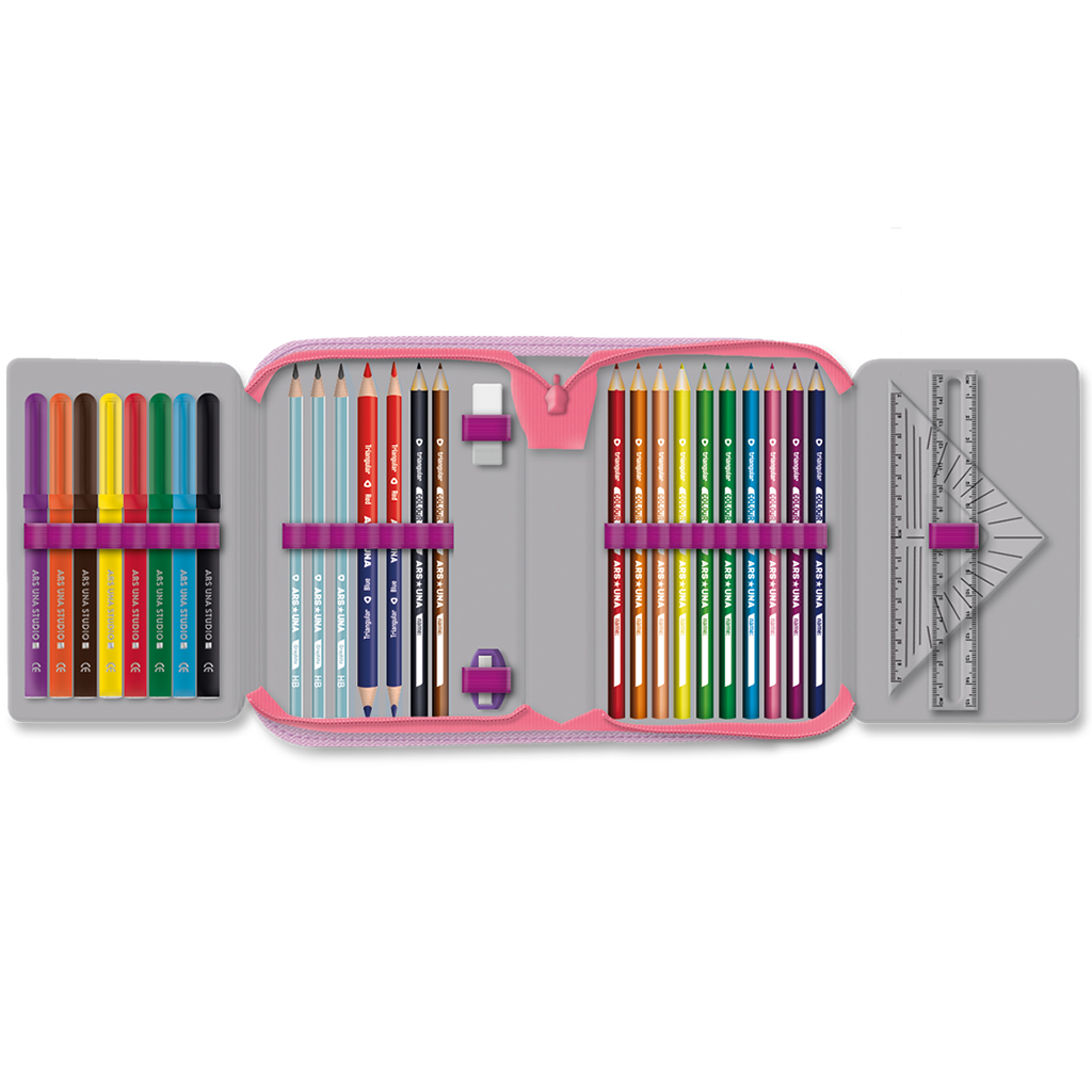 Ars Una: Think Pink котешки разтегателен пълнен несесер 12,8x19,3x3,6 см изображение 2