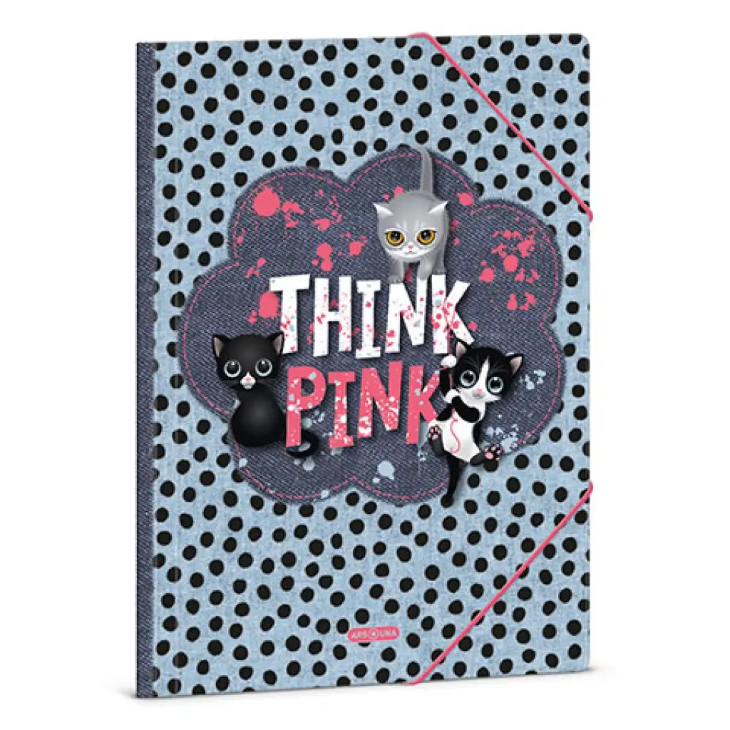 Ars Una: Think Pink с котешки мотиви папка A/4 изображение 1