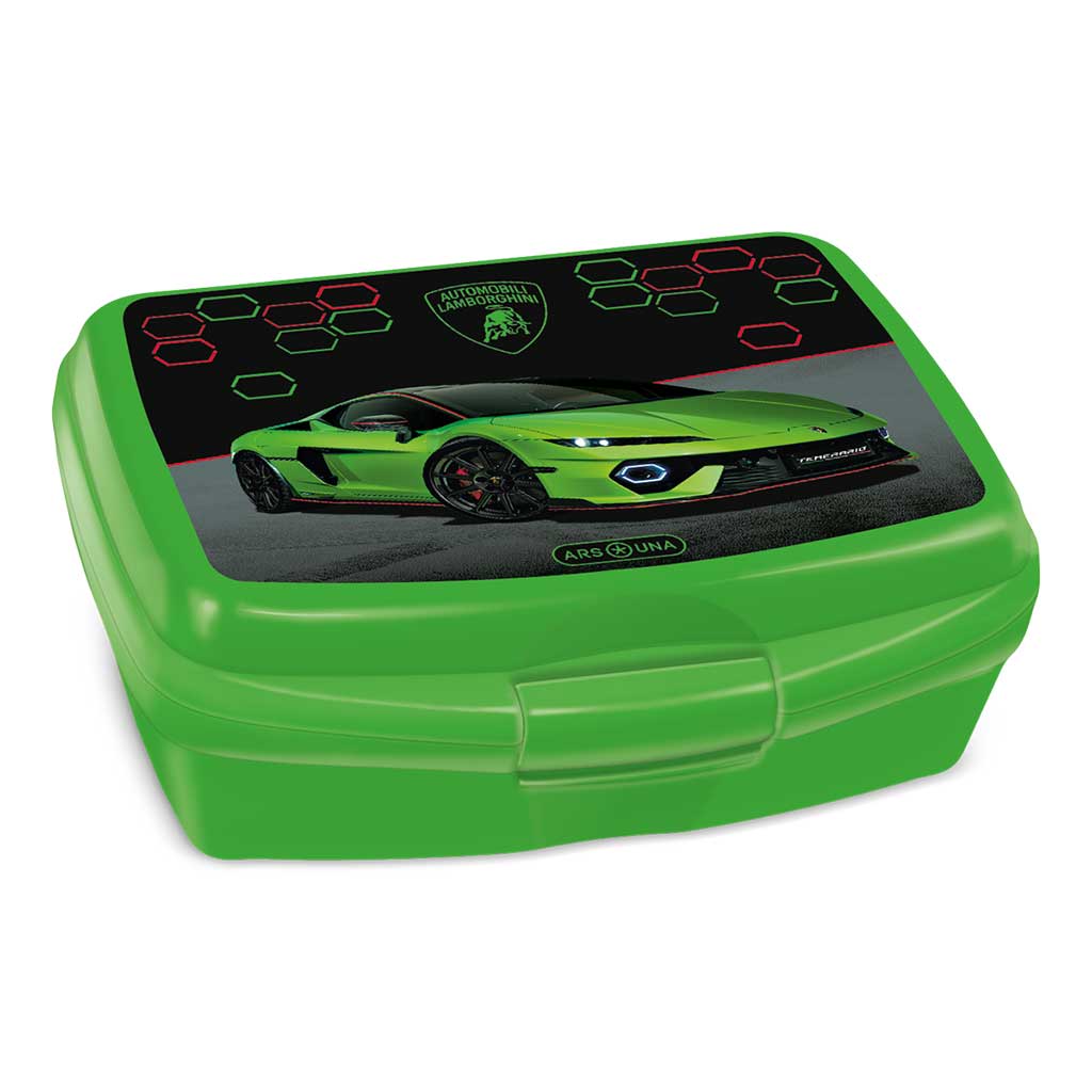 Ars Una: Зелена Lamborghini кутия за обяд 16,5x6x13,5cm изображение 1