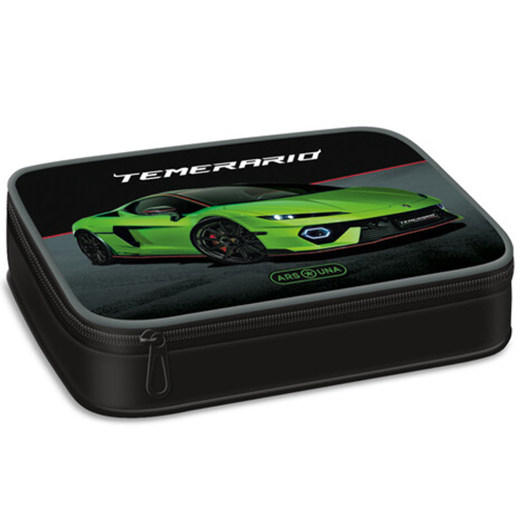 Ars Una: Зелена тетрадка с модел на Lamborghini с много нива 15,5x22,5x4,5cm изображение 1