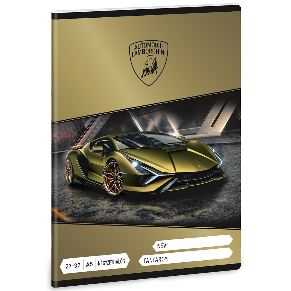 Ars Una: Жълт тетрадка с мотиви на Lamborghini A/5 27-32 изображение 1
