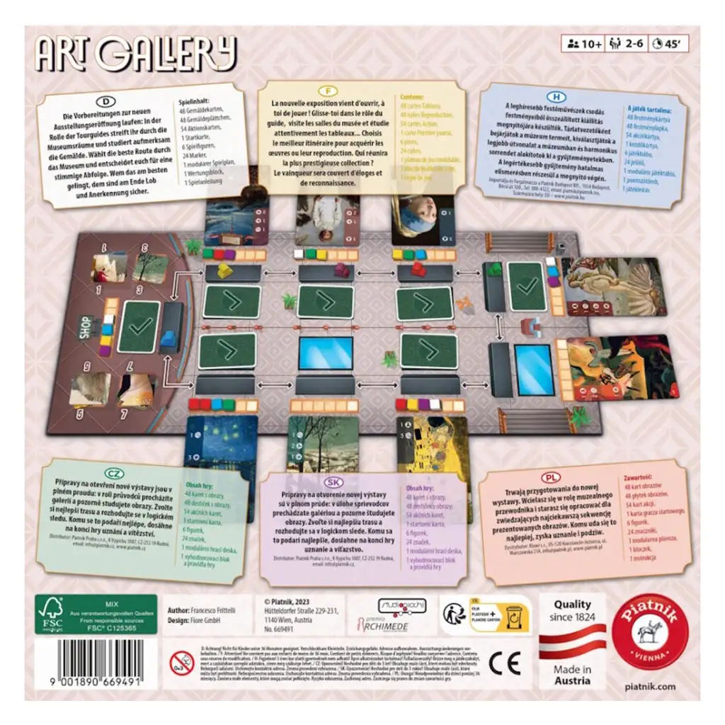 Art Gallery настолна игра - Piatnik изображение 3