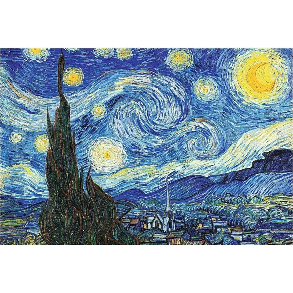 ArtFrame: Ван Гог - Звездна нощ 500 части пъзел с рамка - Trefl изображение 2