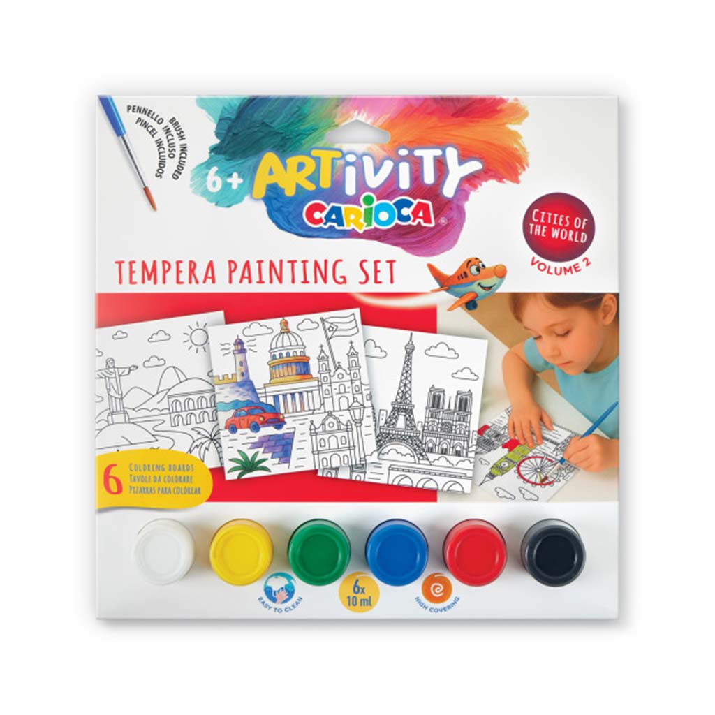 ARTivity Темпера бояджийски комплект 6x10ml с темпера - Европа - Carioca изображение 1